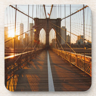 New York City Brooklyn Bridge Sunrise Coaster