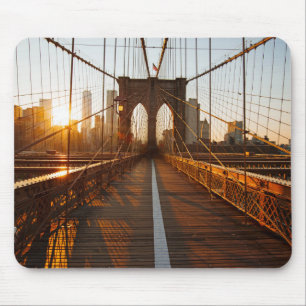 New York City Brooklyn Bridge Sunrise Mouse Pad