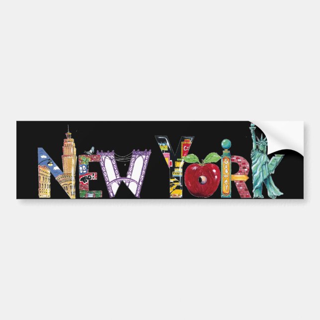 New York city Bumper Sticker (Front)