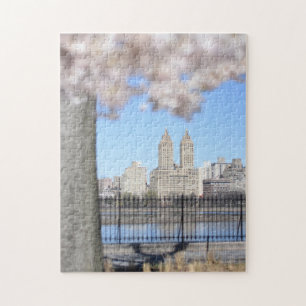 New York City Central Park Reservoir Photograph Jigsaw Puzzle