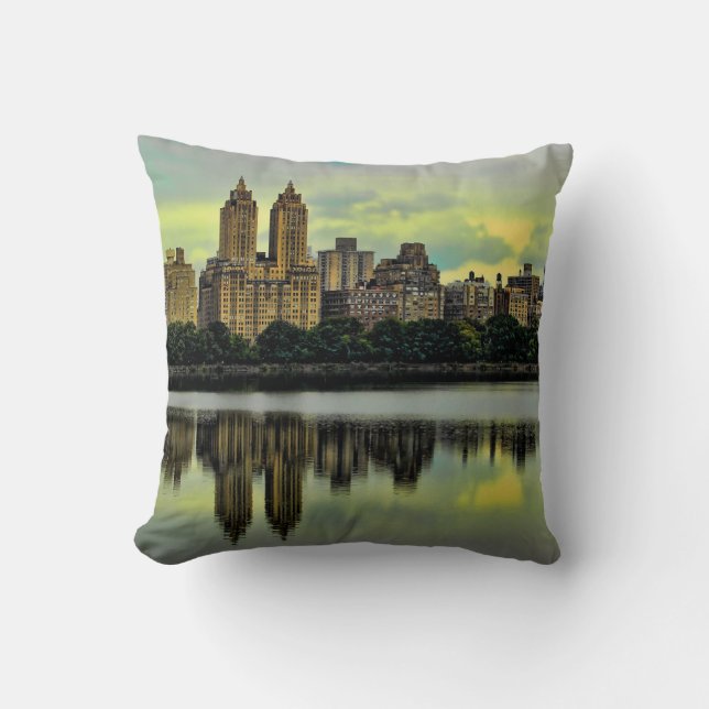 New York City Central Park Skyline Cushion (Front)