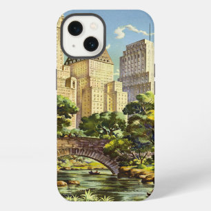 New York City Central Park Vintage Poster iPhone 13 Case