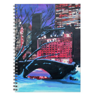 New York City - Central Park Winter Spiral Notebook