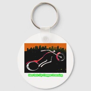 New York City Chopper Dreaming Red transp jGibney Key Ring