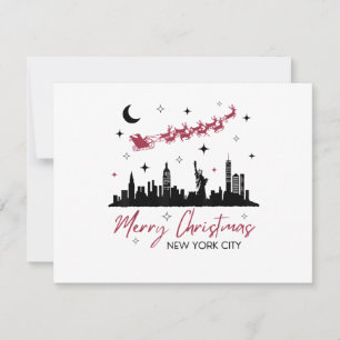 New York City Christmas Trip, Merry Christmas New Invitation
