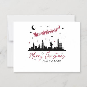 New York City Christmas Trip, Merry Christmas New  Magnetic Invitation