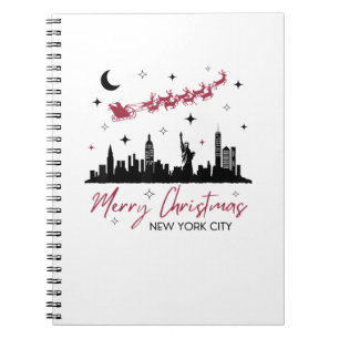 New York City Christmas Trip, Merry Christmas New Notebook