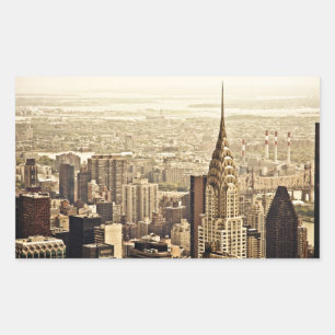 New York City - Chrysler Building Rectangular Sticker