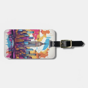 New York City Cityscape Landcape Luggage Tag