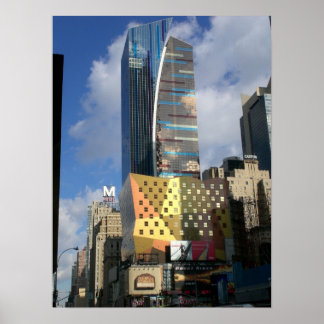 New York City Colourful Architecture Poster