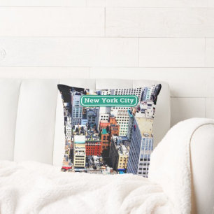 New York City colourful modern  Cushion