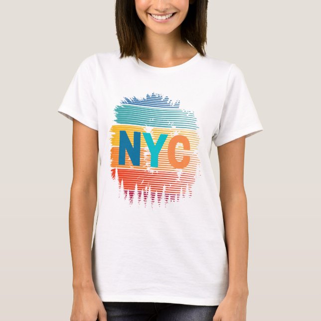 New York City Colourful T-Shirt (Front)