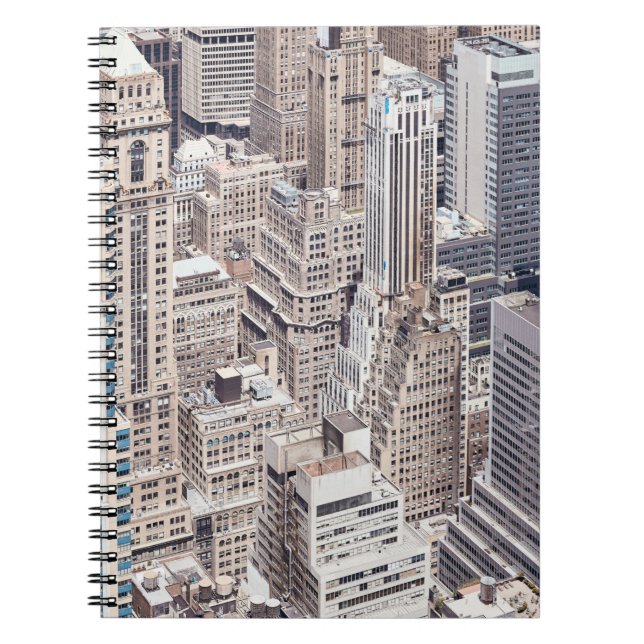 New York City diverse architecture, colour toned a Notebook (Front)