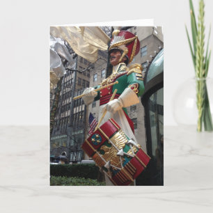 New York City Drummer Boy NYC Christmas Holiday Card