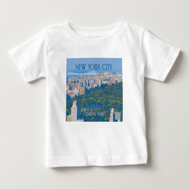 New York City | Enjoy Central Park Baby T-Shirt (Front)