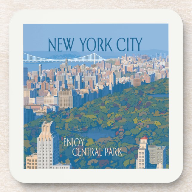 New York City | Enjoy Central Park Coaster (Front)