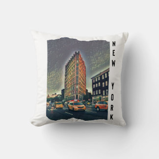 New York City Esthetic Photo Art Cushion