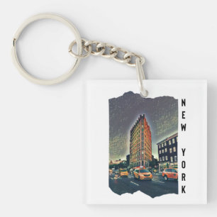 New York City Esthetic Photo Art    Key Ring