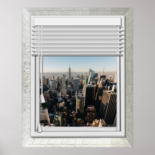 New York City Fake Window View Poster (Front)