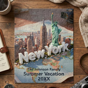 New York City Family Vacation Trip Souvenir Jigsaw Puzzle