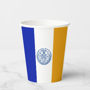 New York city flag paper cups