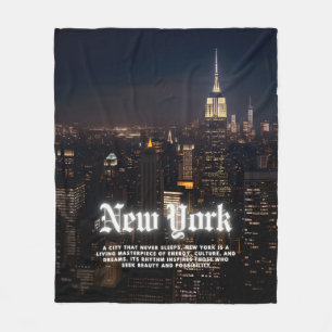 New York City Fleece Blanket