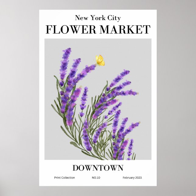 New York City Flower Market Downtown Poster (Front)
