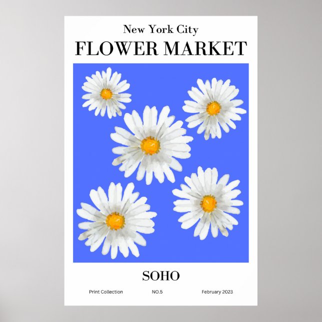 New York City Flower Market SOHO Poster (Front)