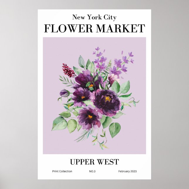 New York City Flower Market Upper West Poster (Front)