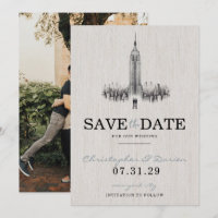 New York City Grooms Save The Date