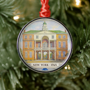 New York City Hall 1765 Metal Tree Decoration