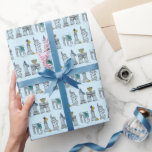 New York City Hanukkah NYC Chanukah Holiday Blue Wrapping Paper<br><div class="desc">Features an original pen-and-ink illustration of various New York City landmarks "dressed up" for the holiday season. Perfect for Hanukkah!

This illustration is also available on other products. Don't see what you're looking for? Need help with customisation? Contact Rebecca to have something designed just for you.</div>