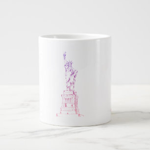 "New York City", "I Love New York" Custom Design Large Coffee Mug
