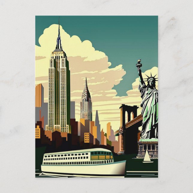 New York City Iconic Postcard (Front)