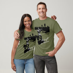 New York City Jazz Trumpeter Skyline T-Shirt