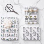 New York City Jewish Holidays Hanukkah NYC Wrapping Paper Sheet<br><div class="desc">Wrapping paper sheets feature an original marker illustration of classic New York City landmarks "dressed up" for the Jewish holiday of Hanukkah. Designs are also available on other products. Lots of additional food themed illustrations are also available from this shop. Don't see what you're looking for? Need help with customisation?...</div>