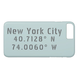 New York City Latitude & Longitude Case-Mate iPhone Case