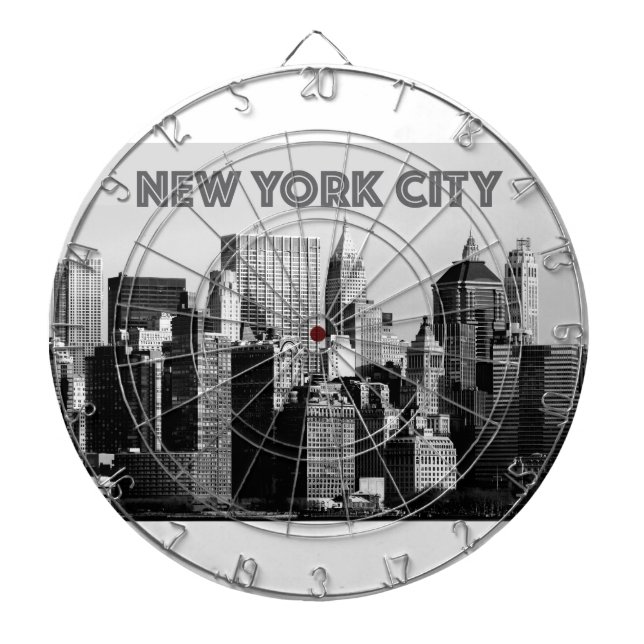 New York City  Lower-Manhattan Pro Photo Dartboard (Front)