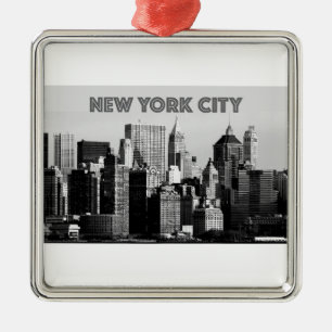 New York City Lower-Manhattan Pro Photo Metal Tree Decoration