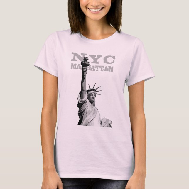 New York City Manhattan Nyc Liberty Statue Women's T-Shirt (Front)