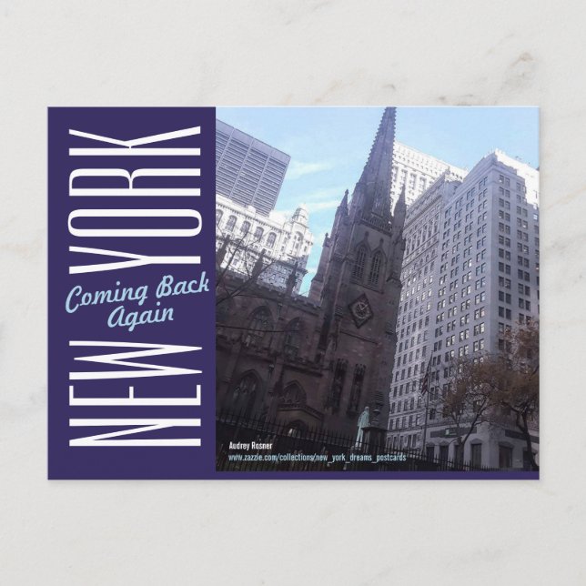 New York City-Manhattan Postcard (Front)