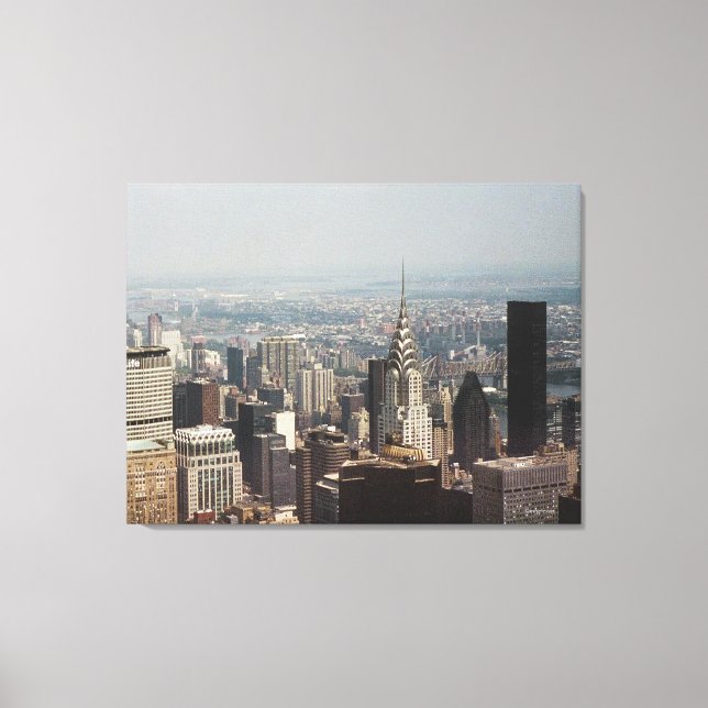 New York City, Manhattan Skyline Colour Photograph Canvas Print (Front)