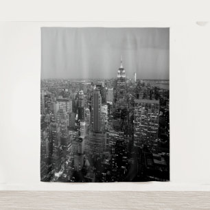 New York City Manhattan Skyline Mural Wall Tapestry