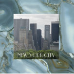New York City Manhattan Skyline Tile<br><div class="desc">Ceramic tile that features a scenic skyline photo image of Manhattan,  New York City as seen from Central Park. Perfect for use as a kitchen trivet! Select your tile size. Makes a great travel souvenir gift!</div>