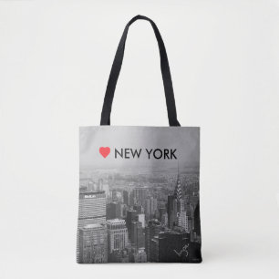 New York City, Manhattan Skyline with Love Cool Tote Bag