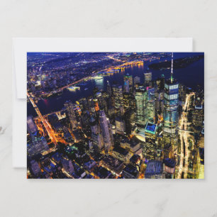 New York City, Manhattan, USA cityscape at night