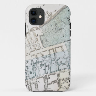 New York City Map, 1728 Case-Mate iPhone Case