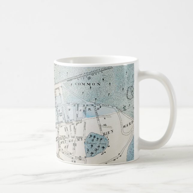 New York City Map, 1728 Coffee Mug (Right)