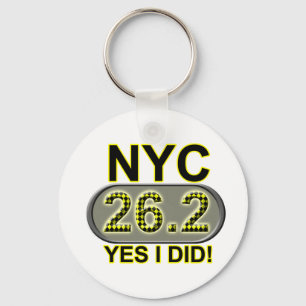 New York City Marathon Key Ring