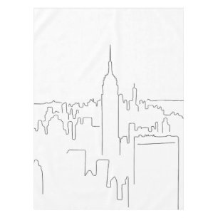New York City Minimal Line Tablecloth
